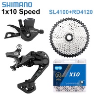 【Authentic】LTShimano Deore 10V RD M4120 Derailleurs 1x10 Speed SL-4100 Shifter Lever KMC 10V Chain 3