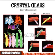 JIUAI Crystal Glass Vegetables Dildo Adult Sex Toys Alat Sek