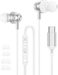 USB C Wired Headphones for iPhone 17 16 15 14 Pro/Pro Max 17e Air 16e,USB C Earbuds Wired,Apple Earb