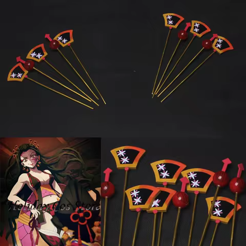 Anime Daki Cosplay Props Adult Women Girls Headwear Hairclip Hairpin Halloween Carnival Party Rolepl