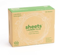Sheets Laundry Club - US Veteran Owned Company -Laundry Detergent (Up to 100 Loads) 50 Laundry Sheet
