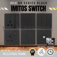 IMITOS BR SERIES SWITCHES & SOCKET OUTLET (BLACK) (SIRIM)