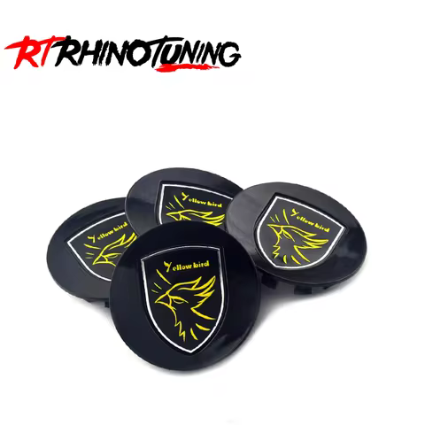 RhinoTuning 2/4PCS OD 77mm/3.03" ID 59.3mm/2.33" Car Wheel Center Hub Caps For 2004-2006 Carrera GT 