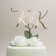 個人化訂造亞加力蛋糕插牌  | Personalized Cake Topper - Birthday, Wedding, Anniversary, New Born, Mom & Dad