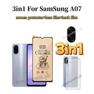 3in1 Samsung Galaxy A07 A06 A17 Ceramic membrane film For Samsung Galaxy A16 A15 A56 A26 A36 A05 Cam