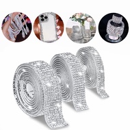 1 Roll Self Adhesive Crystal Rhinestone Strips For DIY Arts Crafts,Cell Phone Accessories,Wedding Parties,Car Decoration
