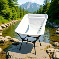 Outdoor Portable Folding Chair Space Moon Camping Fishing Chair Portable Backrest Picnic Leisure Spa
