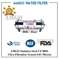 AMGO UF800L Ultra Filtration UF Membrane UF Water Filter Purifier Outdoor Kitchen Filter