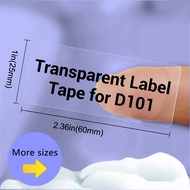NIIMBOT D101 Transparent Label Sticker Paper Waterproof and oil-proof Self-Adhesive for D101 Label M