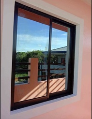 Sliding window 120cm x 120cm with screen aluminum