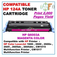 Magenta Compatible 124A Q6003A Q 6003A 6003A 6003 Toner Cartridge for 1600 2600 2600n 2605 CM1015 CM