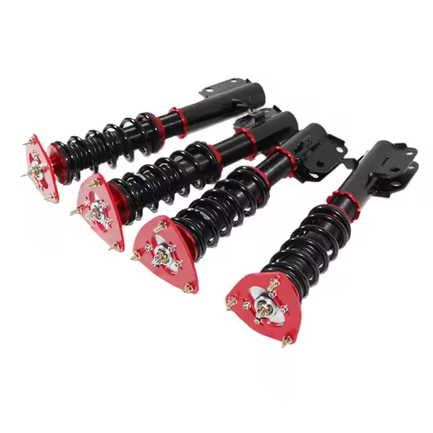 AXSRFF Coilover Susension RED For 06-07 Subaru Impreza WRX Limited Wagon 4D 2.5L