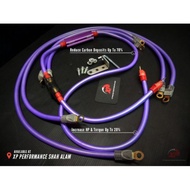 Grounding Cable HKS Voltage stabilizer Purple to Color honda toyota perodua myvi