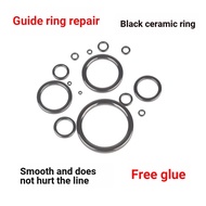 [Guide Ring Repair Magnetic Ring] SIC Black Ceramic Guide Ring Thread Ring DIY Lure Pole Sea Pole Ro