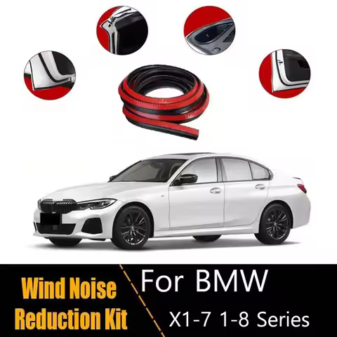 For BMW X1 X2 X3 X4 X5 X6 X7 1 2 3 4 5 6 7 8 A set of car sealing strips door soundproofing strips t