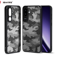 IBMRS for Samsung Galaxy M56/F56 Case, [Shockproof Military Camo] Clear Transparent TPU Cover,Slim F