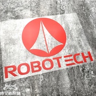 TLP Hollow Car Stickers Battlestar Robotech The Super Dimension Fortress Macross Logo Glass Paster D