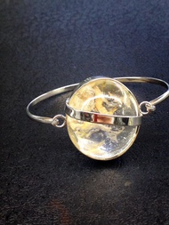 กำไลเงินแท้925แก้วโป่งขามเส้นผ่าศูนย์กลางกำไล5.5ซมค่ะ