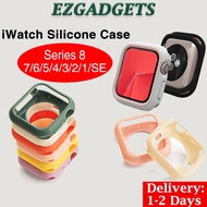 Ezgadgets iWatch Case Ultra Lightweight Soft Silicone Half Wrap Case for iWatch 9 Series 1/2/3/4/5/6/7/8/9/SE