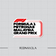 Petronas Formula 1 Vinyl Sticker Malaysia Suitcase Sticker Outdoor Travel Sticker