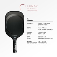 Lunar Pickleball X (Control) 14mm16MM ดำ(Black) Toray T-700 Raw Carbon Fiber