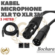 BOCHARA XLR TO XLR MICROPHONE CABLE 3m