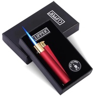 Clipper Lighter Metal Body Windproof Torch Lighter Butane Gas Lighter Blue Jet Flame Cigar Lighter M