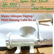 MESIN Meat Grinding Machine/Pelet/Nut/Cabe No.22 (Manual)