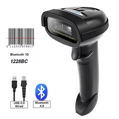 NETUM NT-1228BC Wireless Bluetooth CCD Bar Code Reader for POS Inventory
