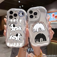PUPPYCAT BLACK AND WHITE + REQUEST PHOTO CASE MELTING FOR OPPO A60 A72 A74 A76 A78 A79 A95 F11 RENO 