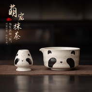 Cute Cute Cute Cute Pet Matcha Bowl Tea Bowl Standing Set Ceramic Tea Set Accessories Japanese Style