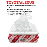 17801-50060 TOYOTA/LEXUS CROWN /ATHLETE / GS300/430 PENAPIS UDARA ENJIN / ENGINE AIR FILTER