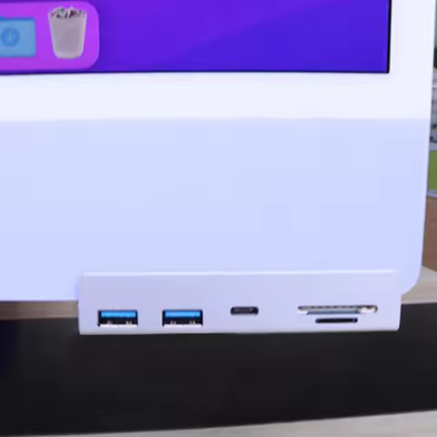 5 in 1 USB C Docking Station USB3.1Gen2 10Gbps Multiport Hub SD TF Card Reader 2 USB-A+1 USB-C Ports