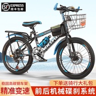 Children's Bicycle Boy 8-10 Women Old Female Primary School Student 20-Inch Bicycle Medium and Big Children Bicycle Youth off-Road Vehicle