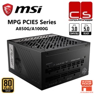 MSI MPG PCIE5 Series ATX 3.0 80+ Gold Full-Modular Power Supply - A850G/A1000G