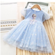 Elsa Kids Girl Clothes Frozen Princess Dress Elsa Cartoon Character Dress Birthday Gift Elsa Dress f