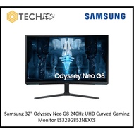 Samsung 32" Odyssey Neo G8 240Hz UHD Curved Gaming Monitor LS32BG852NEXXS