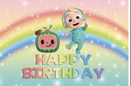 Cocomelon 生日背景