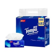 Tempo - 8包TEMPO得寶軟抽紙巾4層90抽160*195mm #紙巾#Tissue#抽紙#軟抽#BB#軟包#袋裝紙巾#寵物#實惠裝
