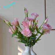 FUSIONEDGE Fake Eustoma Flower, Real Touch Lifelike Artificial Lisianthus Flowers, Wedding Bouquet E