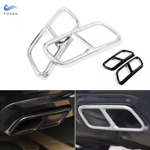For Mercedes Benz S R Class W221 W222 C217 W251 GL X166 Car Tail Muffler Exhaust Pipe Output Cover P