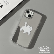 Funny White Kitten Mirror Casing For Samsung Galaxy M56 F56 C55 M55 F55 M52 M34 M14 A56 A36 A26 A17 
