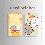 CHIBI CAT CARD STICKER - TNG CARD / NFC CARD / ATM CARD / ACCESS CARD / TOUCH N GO CARD / WATSON CARD