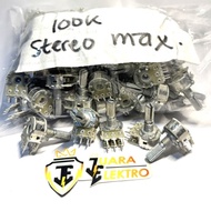 MAX TAIWAN 100K Stereo Potentiometer | Potentiometer 100 K Stereo MAX White TAIWAN