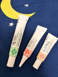 韓國東亞製藥 Noscarna 神奇去疤去印修復膏 & Aclean 溫和去粉刺凝膠 & Acnon 抗炎殺菌袪痘膏