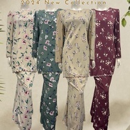 NEW arrival Baju Kurung Moden With Sulam + Kain Duyung Size 38-50