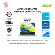 Acer Aspire Lite 14 AL14-32P-319D 14" WUXGA Laptop Fresh Blue ( i3-N355, 8GB, 512GB SSD, Intel, W11,