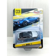 Packaging~1: 64~BMW BMW i7 Black Top Gray Shock Absorber Effect Screw Chassis Alloy Scooter