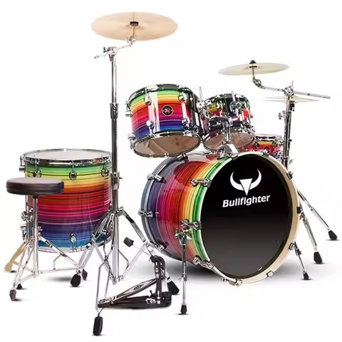 China Bullfighter DW5 Wholesale Custom Professional Jazz Drum Set Electronic Drum Set