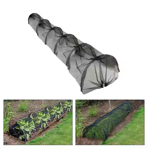 Garden Tunnel Greenhouse Agricultural Black Mesh Planting Tunnel Plastic Cover For Vegetable Plantin